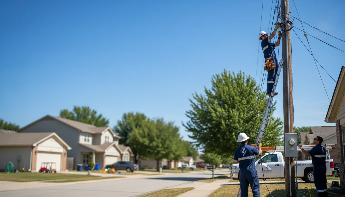 Residential electrician providing installation services in Mcnabb, IL